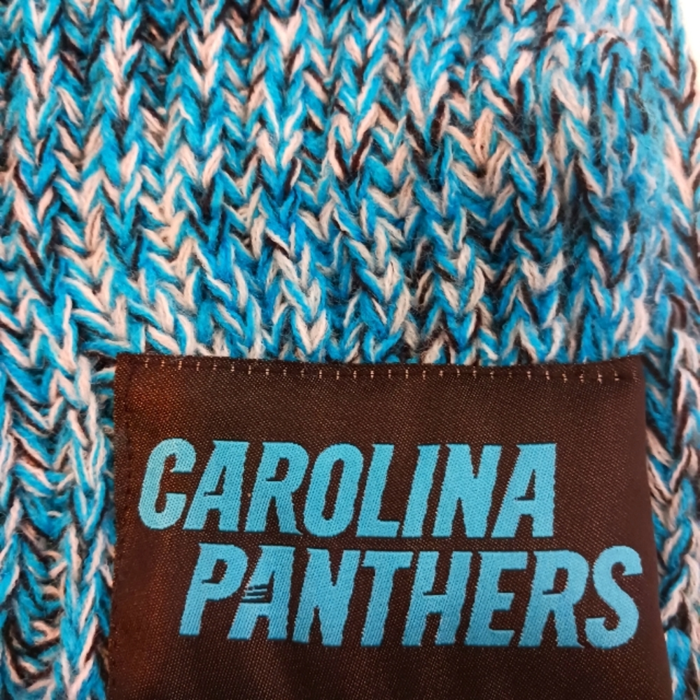 NWOT NFL CAROLINA PANTHERS BLUE/BLACK/GRAY INFINITY KNIT SCARF